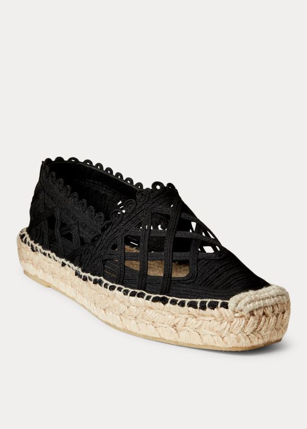 Polo Ralph Lauren Macramé Espadrillos Dame Danmark (SXUPZ5602)